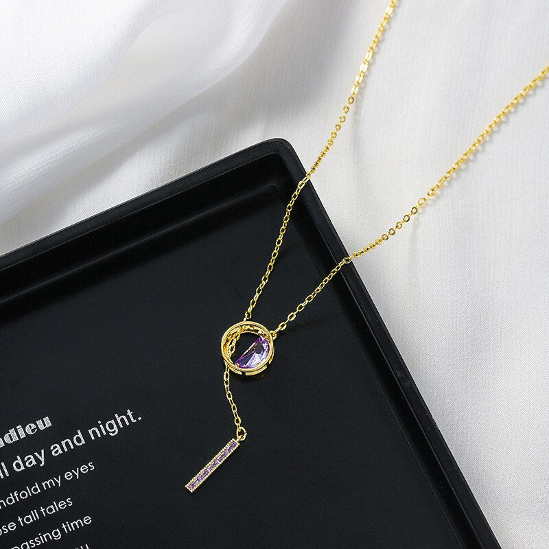 שרשרת קריסטל אלגנטית