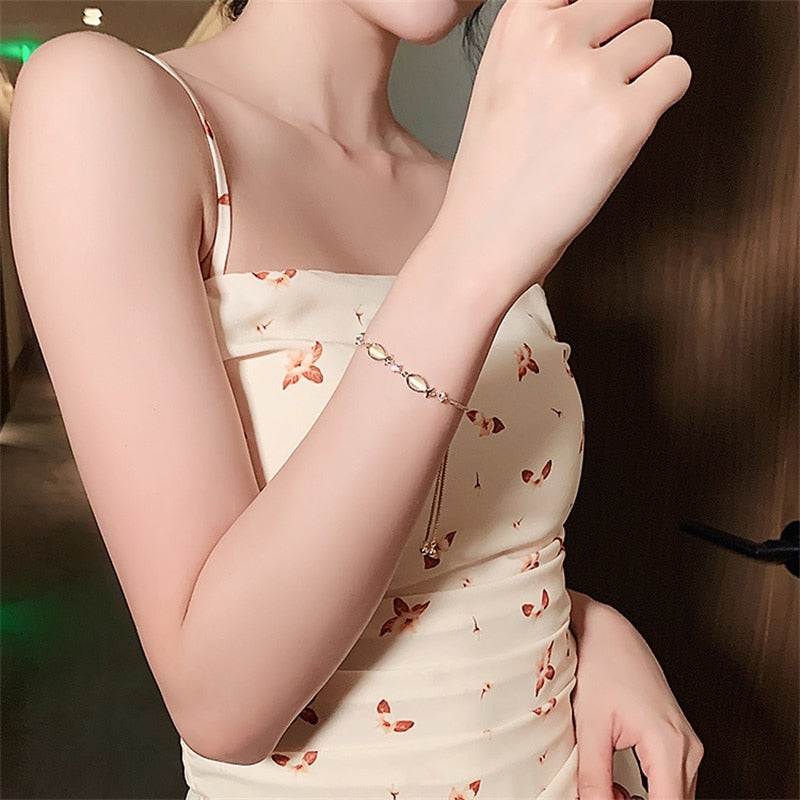 צמיד זירקון אופל